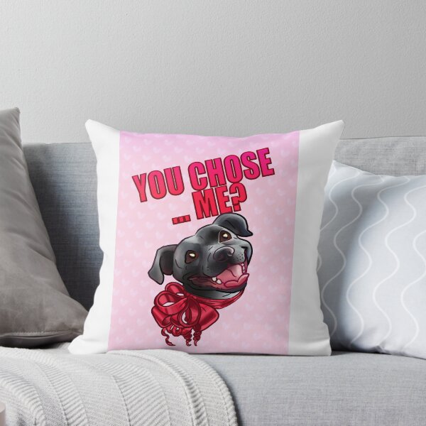Item preview, YOU CHOSE ME ? GREY BLACK STAFFY PINK CARD designed and sold by Deathoftheself.