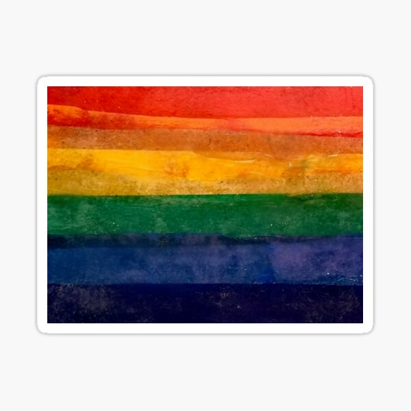 paper rainbow Sticker