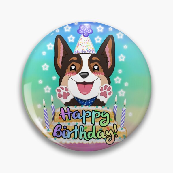 Item preview, Happy Birthday - Tri Color Corgi designed and sold by SPufferART.