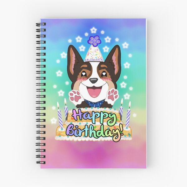 Item preview, Happy Birthday - Tri Color Corgi designed and sold by SPufferART.