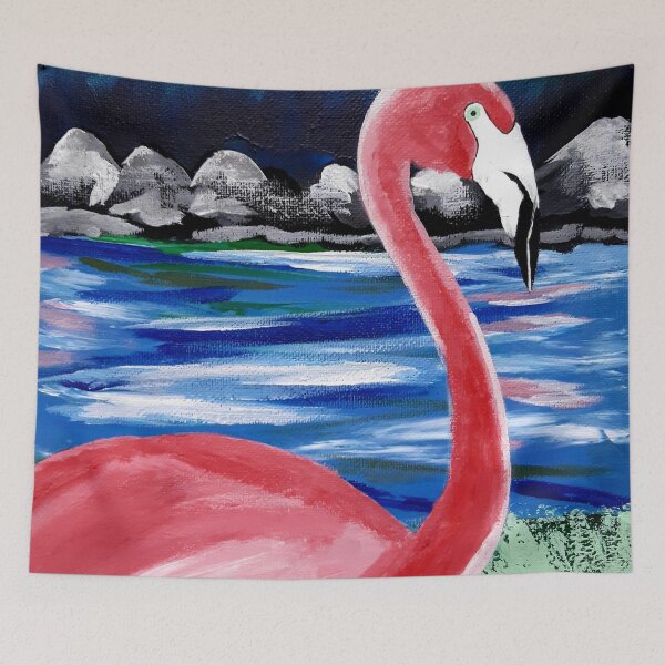 Item preview, Flamingo artwork designed and sold by LukjanovArt.