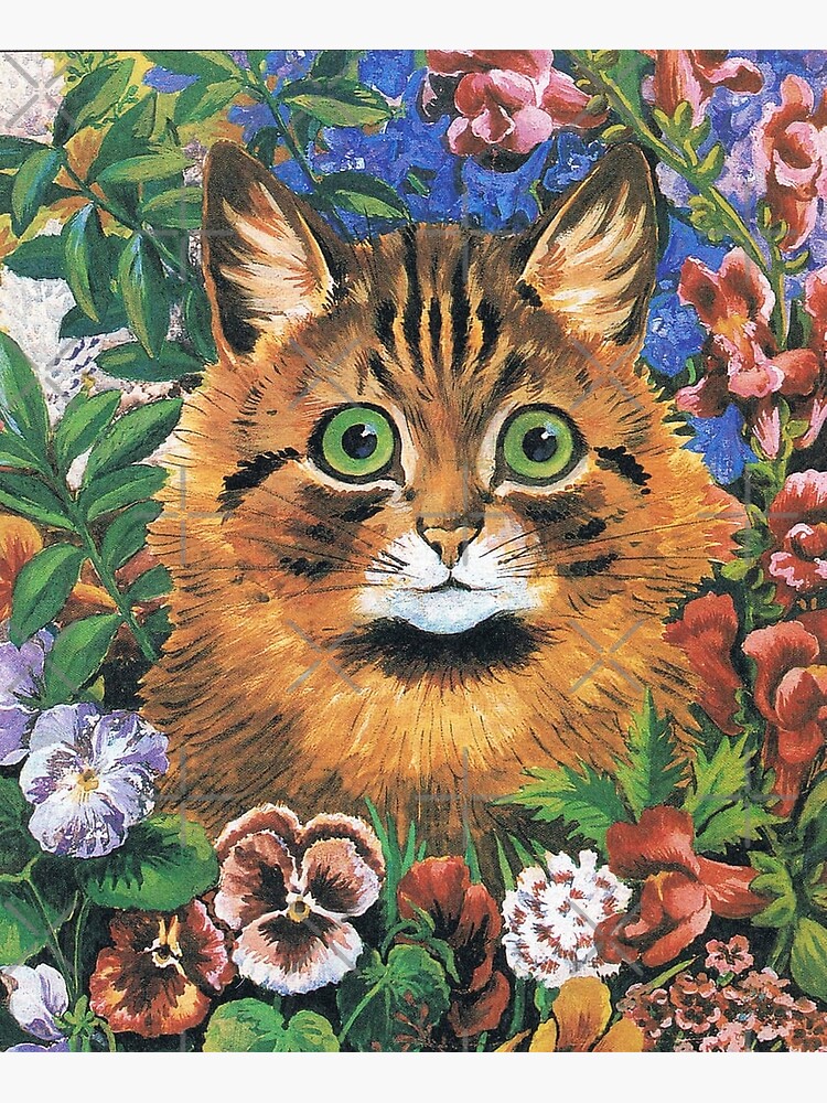 Artwork by Louis Wain Cat study (colour litho) | Poster