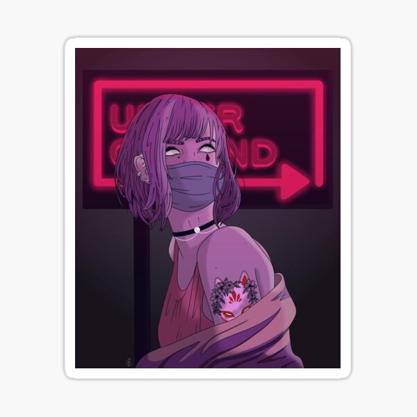"Underground " Sticker for Sale by IllustrationCty | Redbubble