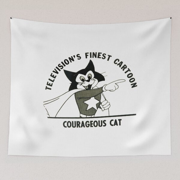 Item preview, Courageous Cat Cartoon designed and sold by K1Store.