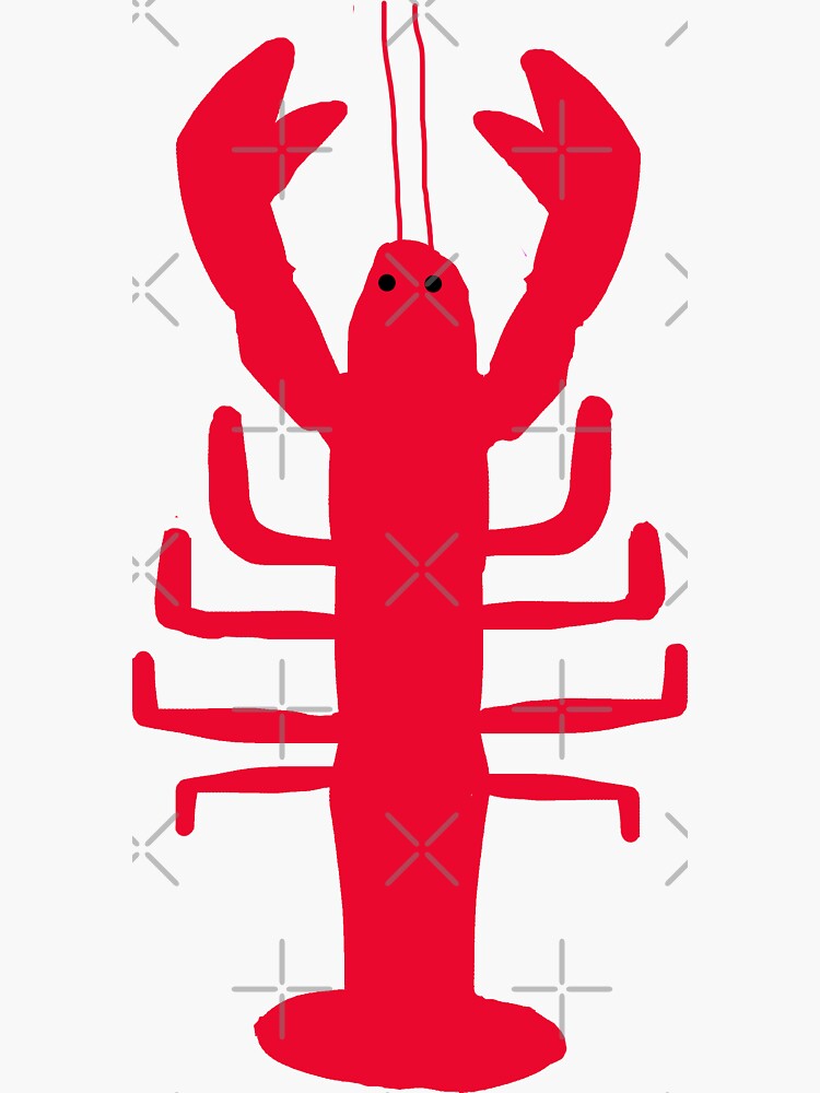 "Lobster" Sticker for Sale by CatherineCameo Redbubble