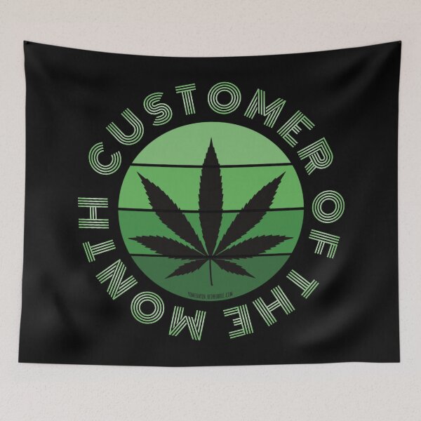 Item preview, Retro Vintage Sunset Green Pot leaf-customer of the month designed and sold by YomeHayin.