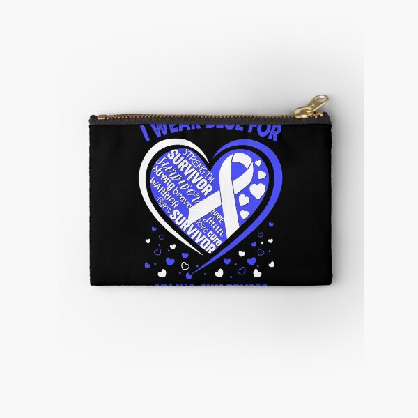 Item preview, I Wear Blue For Ataxia Survivor Heart Ribbon designed and sold by heppenp.