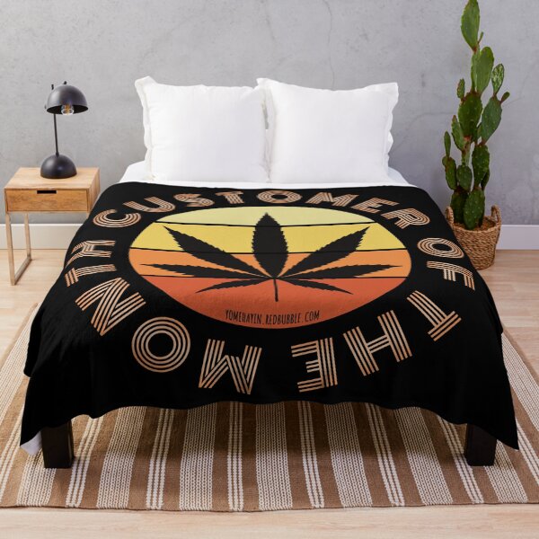 Item preview, Retro Vintage Sunset Orange Pot leaf-customer of the month designed and sold by YomeHayin.