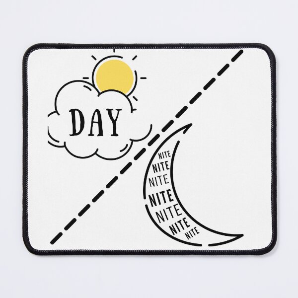 Item preview, day n nite black and white illustration. designed and sold by Coolclassy.