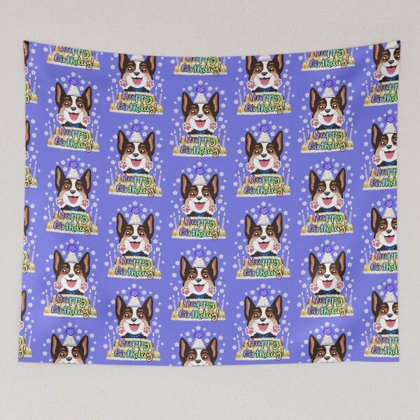 Item preview, Happy Birthday - Tri Color Corgi designed and sold by SPufferART.