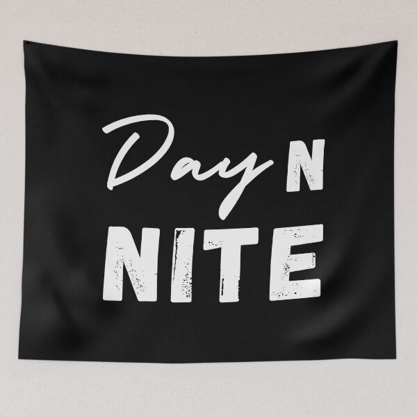 Item preview, day n nite black and white illustration. designed and sold by Coolclassy.