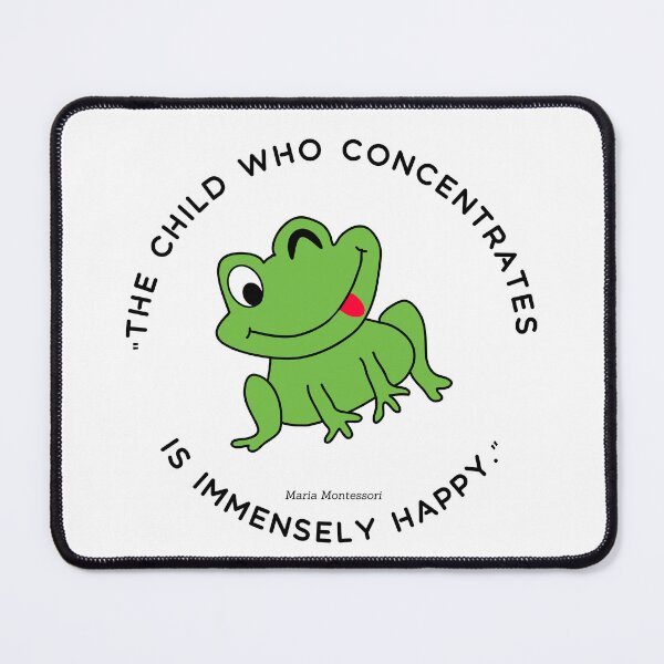 Item preview, Montessori quote The child who concentrates is immensely happy designed and sold by TeyMank.