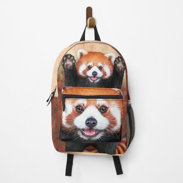 Red Panda Painting Backpack