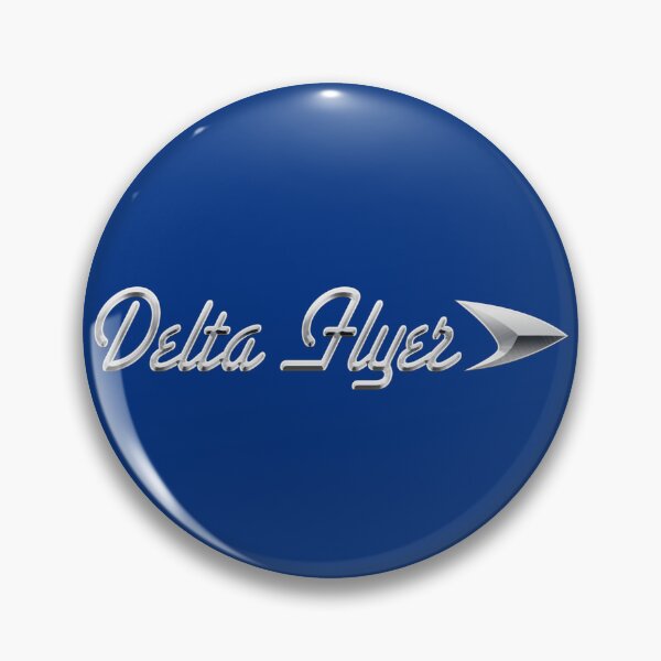 Artikelvorschau, Delta Flyer Chrom-Emblem rechts entworfen und verkauft von WalterFriendly.