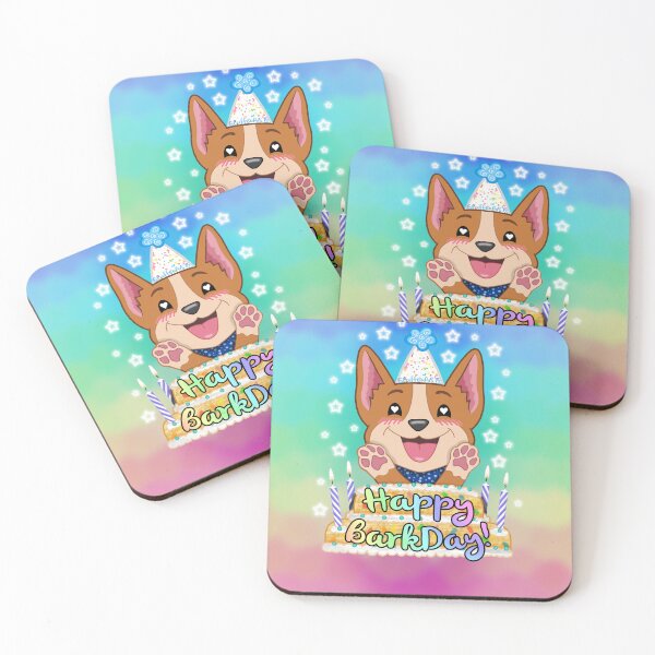 Item preview, Happy Barkday - Red Corgi designed and sold by SPufferART.