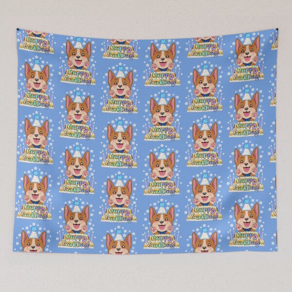 Item preview, Happy Barkday - Red Corgi designed and sold by SPufferART.