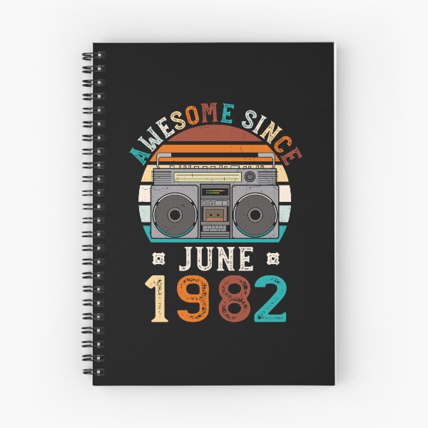Item preview, Funny Birthday Quote, Awesome Since June 1982, Retro Birthday designed and sold by Estrytee.