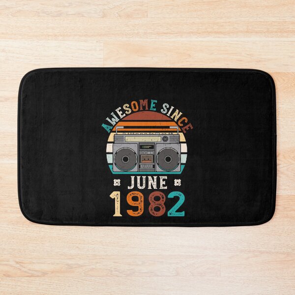 Item preview, Funny Birthday Quote, Awesome Since June 1982, Retro Birthday designed and sold by Estrytee.