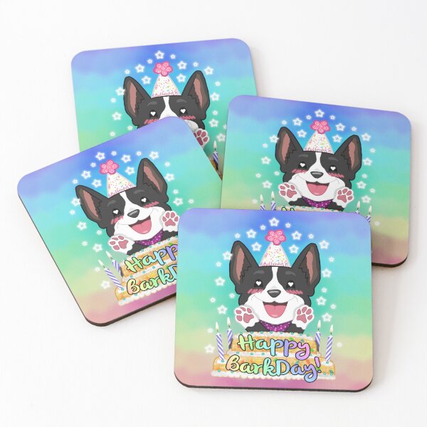 Item preview, Happy Barkday - Cardigan Corgi designed and sold by SPufferART.