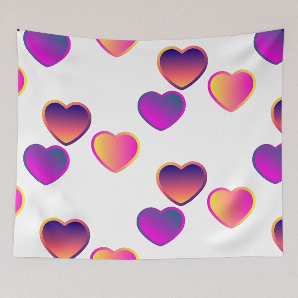 Item preview, hearts heart pink purple neon sunset designed and sold by MiraNomegusta.