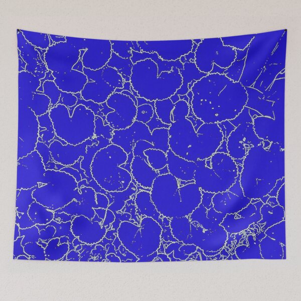 Item preview, Royal Blue & White leaves pattern  by  Iritof designed and sold by iritof.
