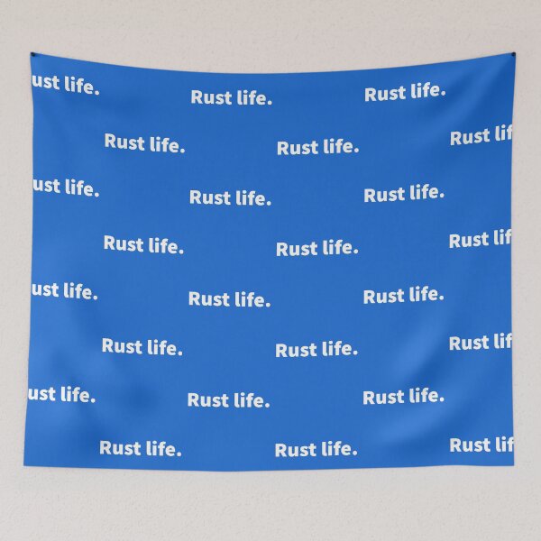 Item preview, Witty nautical, sarcastic beach, funny ocean design on a T-shirt, sticker, and poster with a bold white text design - Rust life.  designed and sold by PlainCrankyT.