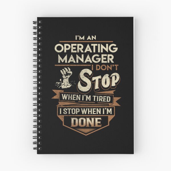 Item preview, Operating Manager T Shirt - I Stop When Done Job Gift Item Tee designed and sold by paneczkopat.