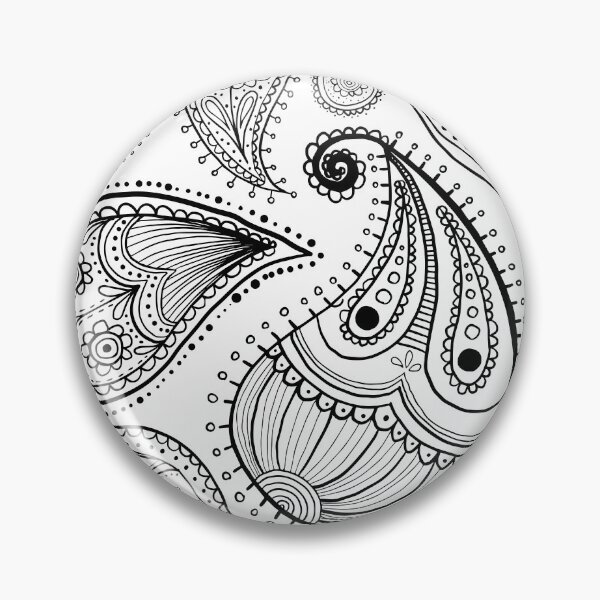 Item preview, Paisley Black and White Pattern designed and sold by m313andrade.