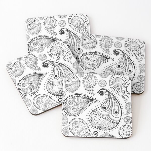 Item preview, Paisley Black and White Pattern designed and sold by m313andrade.