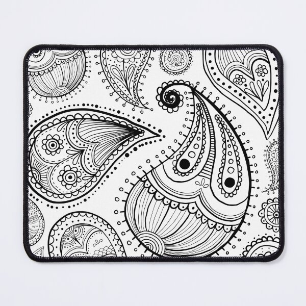 Item preview, Paisley Black and White Pattern designed and sold by m313andrade.