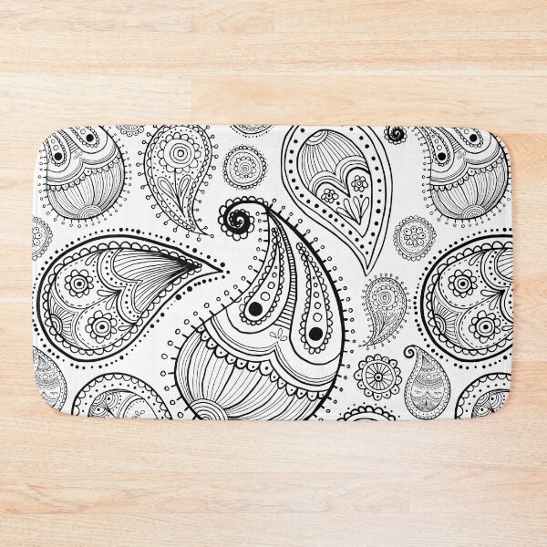 Item preview, Paisley Black and White Pattern designed and sold by m313andrade.