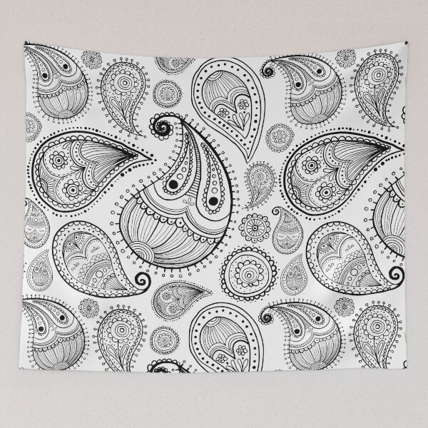 Item preview, Paisley Black and White Pattern designed and sold by m313andrade.