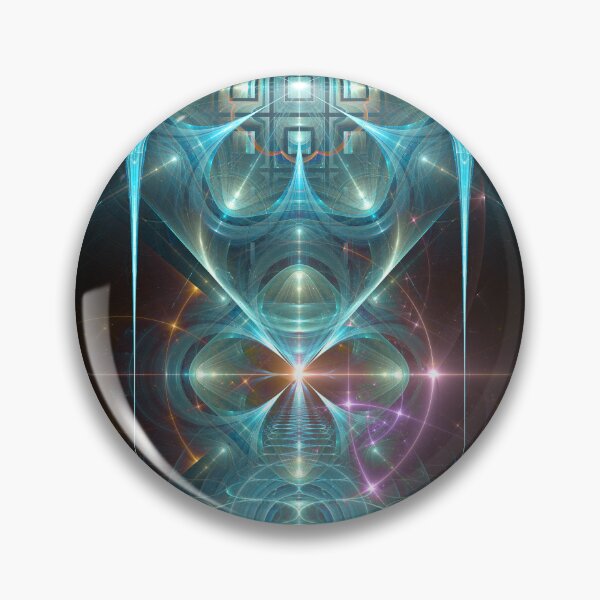 Item preview, Blue Geometric Fractal Portal designed and sold by Martin W Ball.
