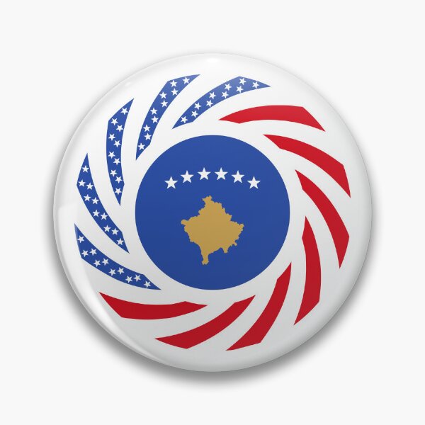 Item preview, Kosovar American Multinational Patriot Flag Series designed and sold by Carbon-Fibre Media.