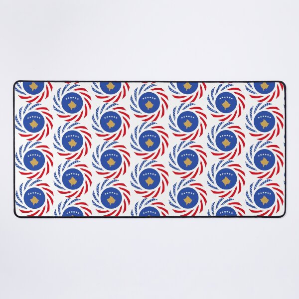 Item preview, Kosovar American Multinational Patriot Flag Series designed and sold by Carbon-Fibre Media.