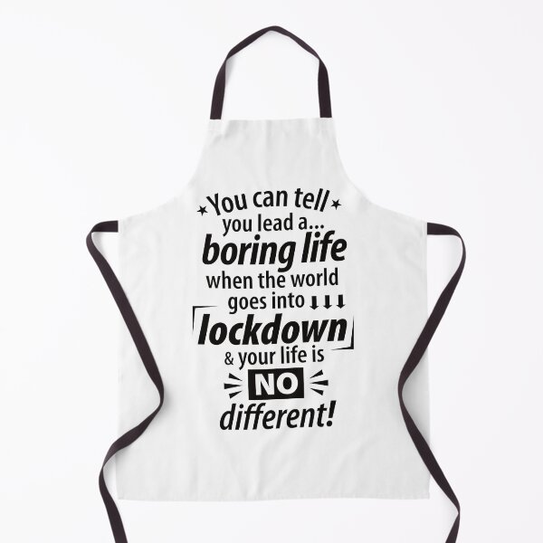 Item preview, My Boring Lockdown Life - Funny Pandemic Saying - Type Black designed and sold by 26-Characters.