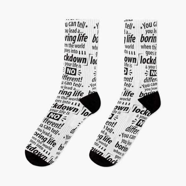 Item preview, My Boring Lockdown Life - Funny Pandemic Saying - Type Black designed and sold by 26-Characters.