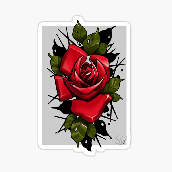 Neo Traditional Rose Tattoo Brushes  Tattoo Space