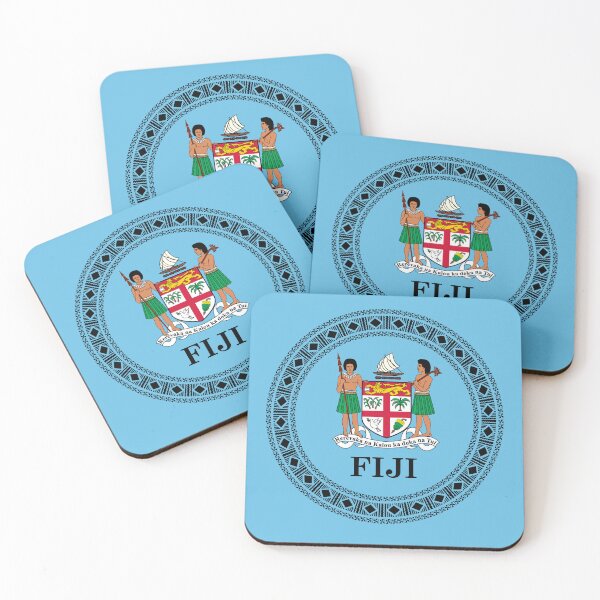 Item preview, Fiji Coats of Arms - Tapa/Masi Design designed and sold by Kalawa Studio.