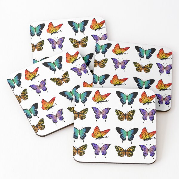 Item preview, Paquete de pegatinas de mariposa multicolor designed and sold by Lucha-Morena.