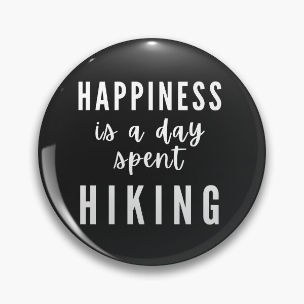 Item preview, happiness is a day spent hiking with my dog positive quote designed and sold by Coolclassy.