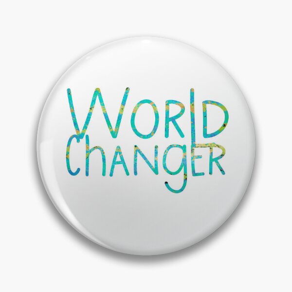 Item preview, World changer- blue green yellow  designed and sold by Inktown.