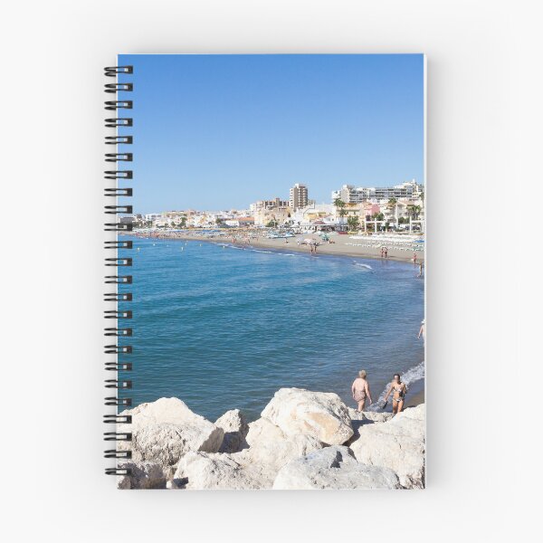 Item preview, Carihuela Beach, Torremolinos, Spain in a sunny day designed and sold by Kevin Hellon.