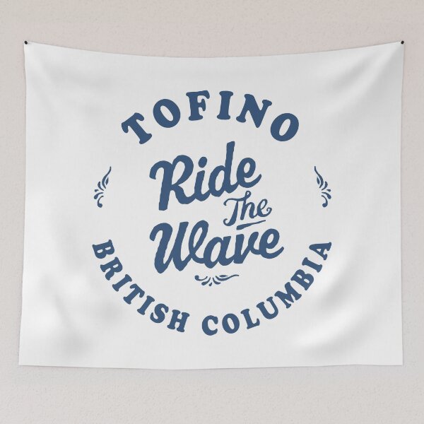 Item preview, Tofino Ride The Wave Retro Badge designed and sold by modeoftravel.