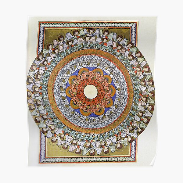 Saint Hildegard von Bingen's Vision - Scivias - Choirs of Angels Poster