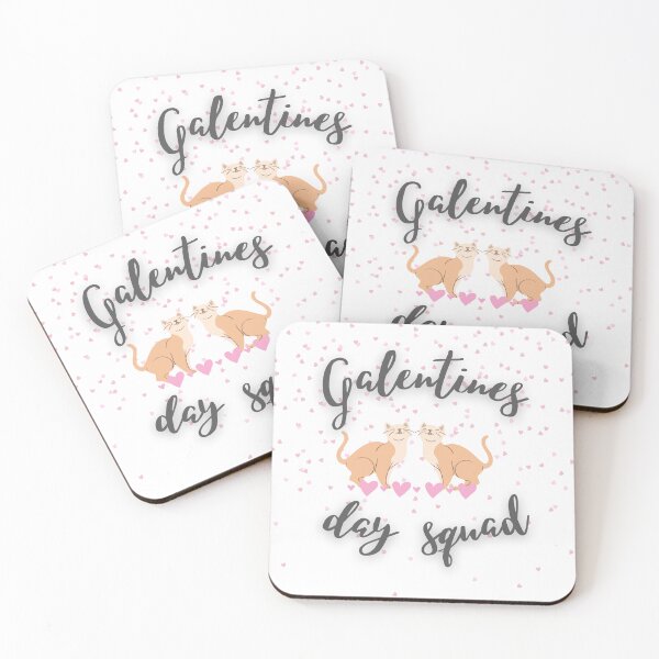 Item preview, Galentines day squad happy cats  designed and sold by Vicsdesignsart.