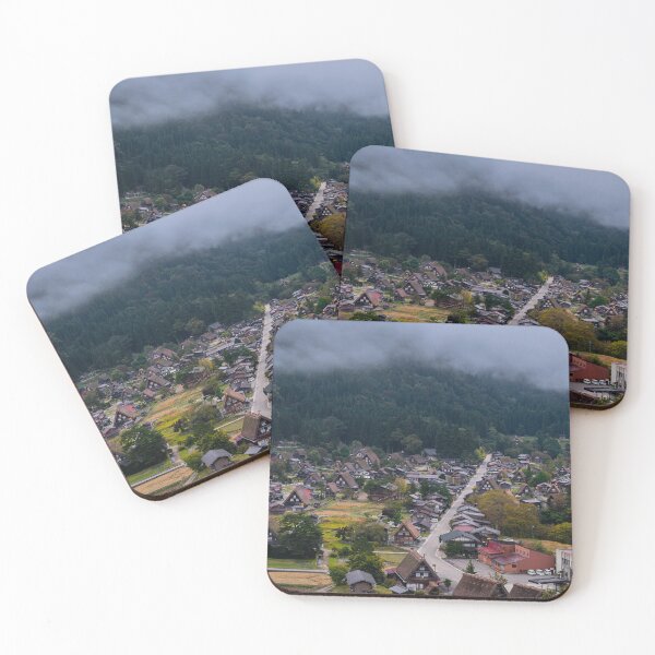 Item preview, Shirakawa-go with Morning Mist - Japanese Village designed and sold by Jordan McChesney.