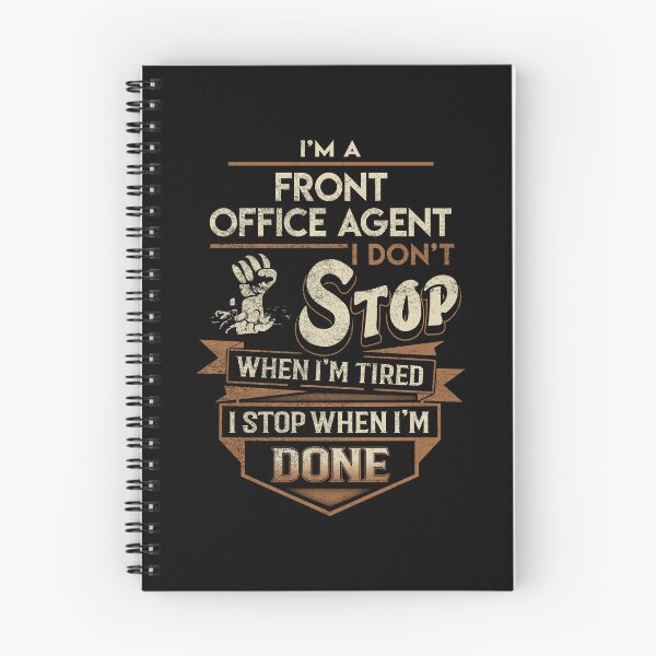 Item preview, Front Office Agent T Shirt - I Stop When Done Job Gift Item Tee designed and sold by natalinedk.