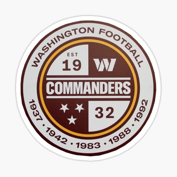 Rico Industries NFL Washington Commanders 5-PC Sticker Sheet 5 Pack Decal  Sheet 6 x .25