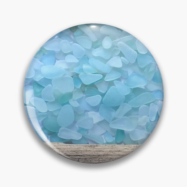 Item preview, Blue Seaglass Framed with Driftwood designed and sold by LeslieMac713.